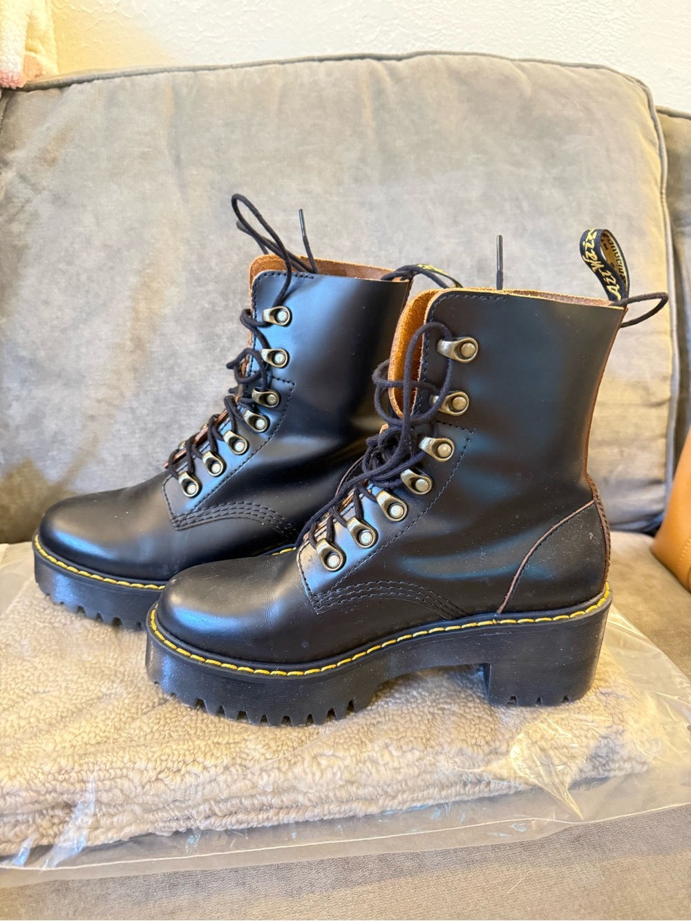 Dr. Martens Leona boots, size 6